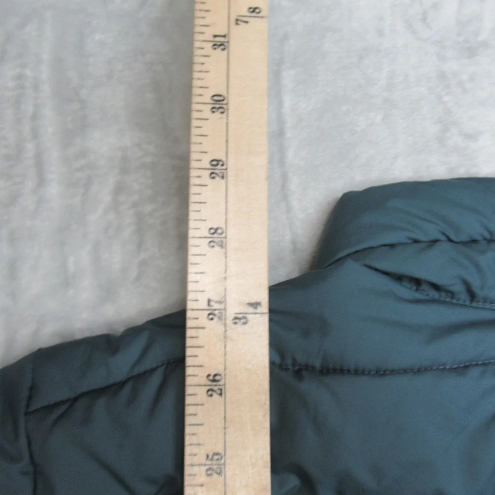 Columbia Jacket Men Medium Blue Green Insulated Quilt Light FullZip Puff Thermal